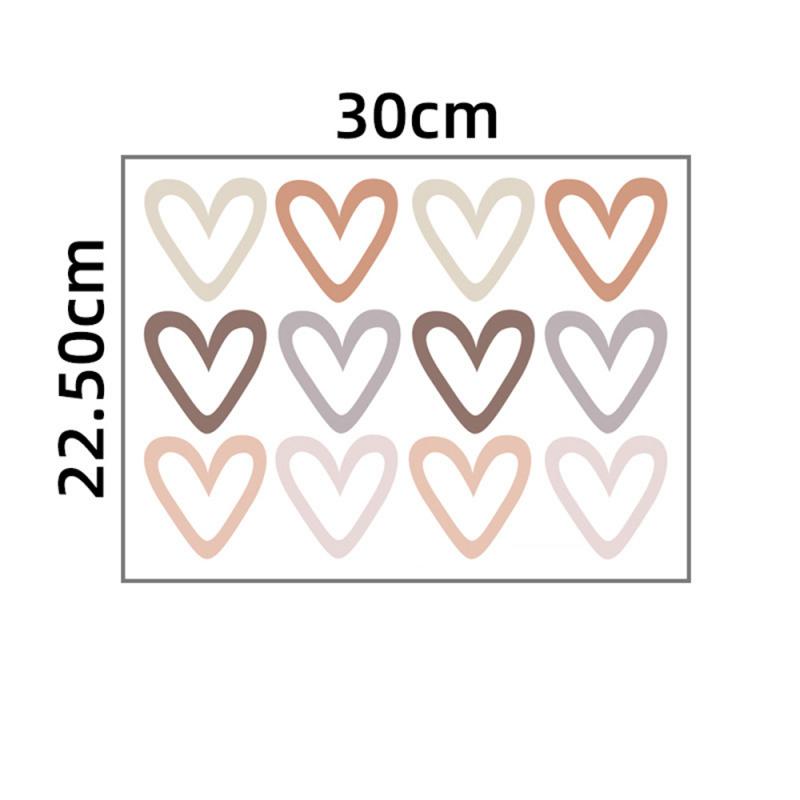 1~10 шт. Новые наклейки на стену в стиле бохо с сердечками, самоклеящиеся наклейки на стену, декоративные наклейки для детской спальни, домашнего декора, стены