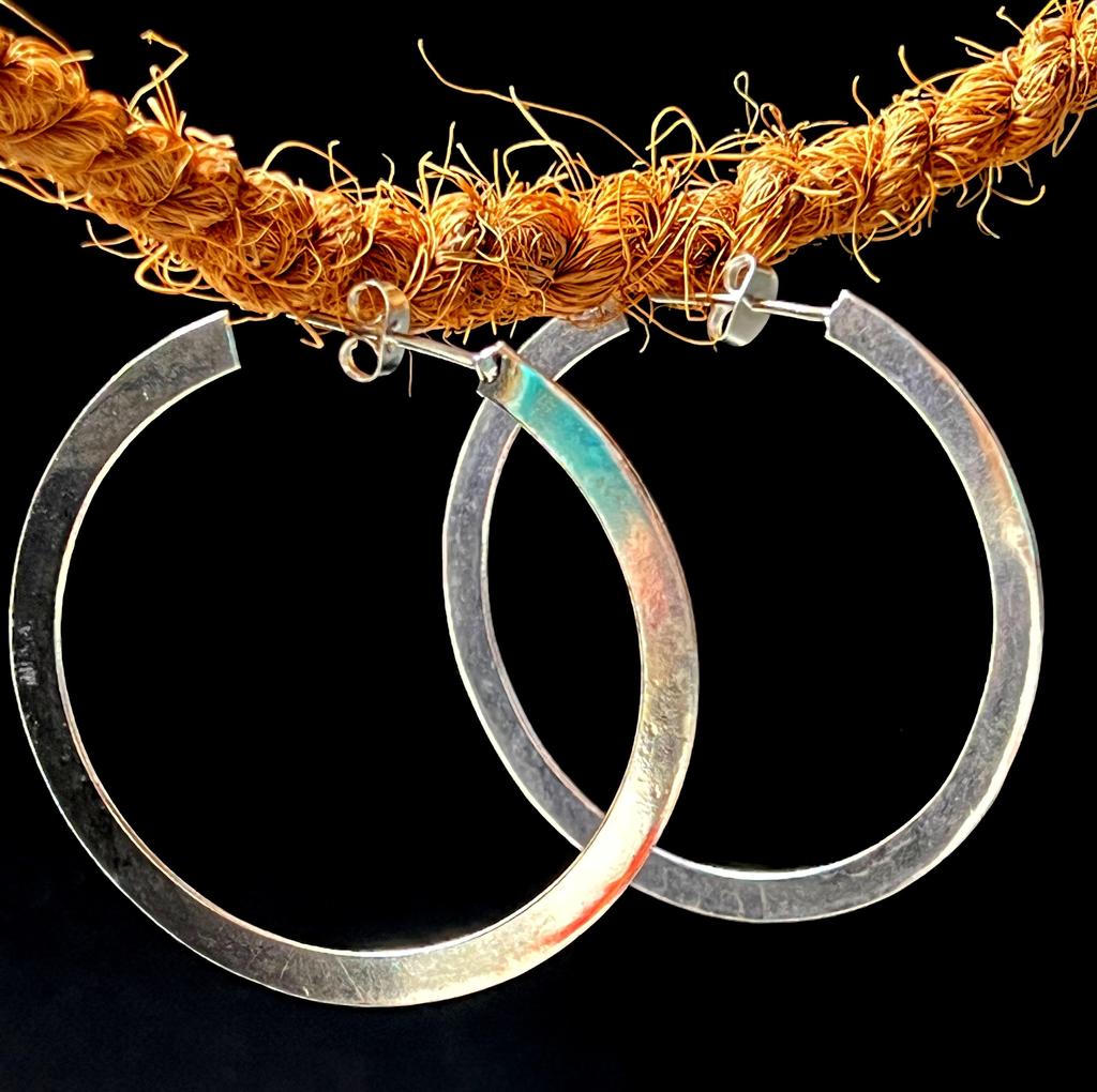 Простые квадратные серьги-кольца из стерлингового серебра, серьги с застежкой-клик, подарок для мамы, женские серьги-кольца