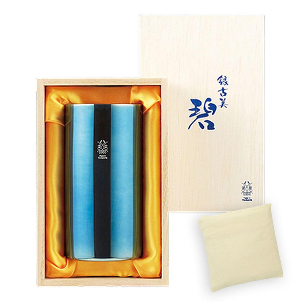 Antique Silver Double Highball Made In Japan J-kitchens-SimpleBag Tumbler, (Ginfurumi), Structure, Capacity, 80ml,