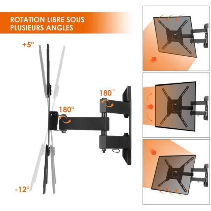 Support TV - CHANGM - Tilting Swiveling - 32-55 Inches - 40kg - VESA 100-400mm