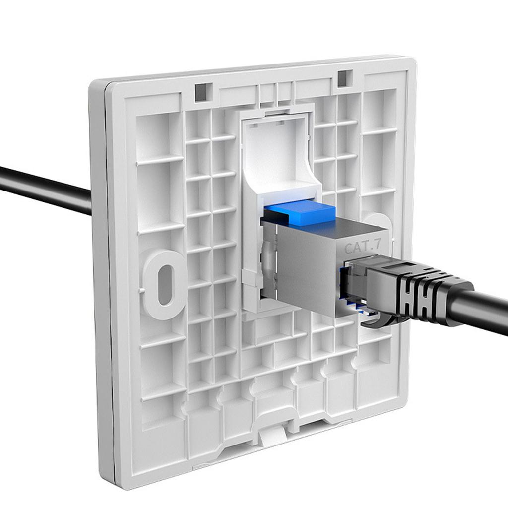 Прочный металлический сетевой соединитель RJ45 10 Гбит/с, экранированный дизайн, LAN-адаптер для надежной передачи данных, монтаж на панель