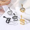 New Fashion Personality Exaggerated Snake Ring, Retro Punk Hip Hop Zodiac Snake Ring