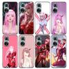 Аниме Чехол для телефона Darling in the FranXX для Honor X8 60 8X 9X 50 30i 21i 20 9A Play Nova 8i 9 SE Y60 Magic4 Pro Lite Cover Fundas