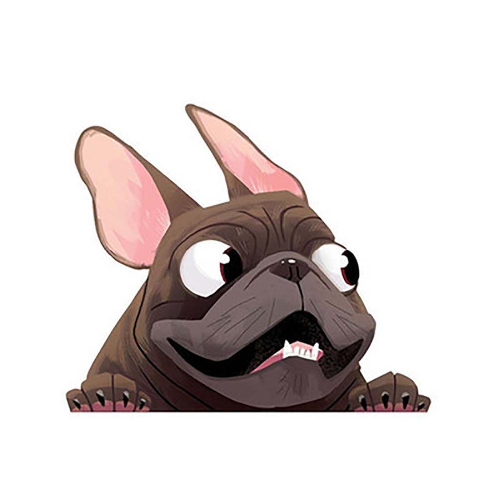 Наклейки с когтями и царапинами, водонепроницаемые наклейки на фары, автомобильные наклейки для собак и французских бульдогов