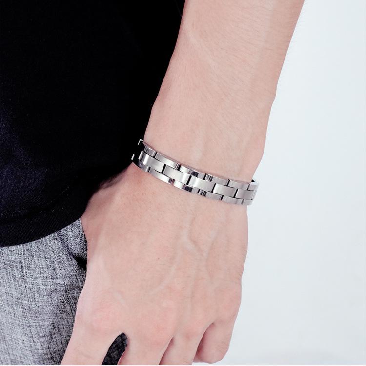 Korean Style Magnetic Therapy Stainless Steel Bracelet