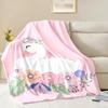 Warm and Comfortable Swan Soft Blanket Sofa Bed Cover Four Season Soft Fluffy Quilt Blanket Flannel Throw for Outdoor LeisureNap
