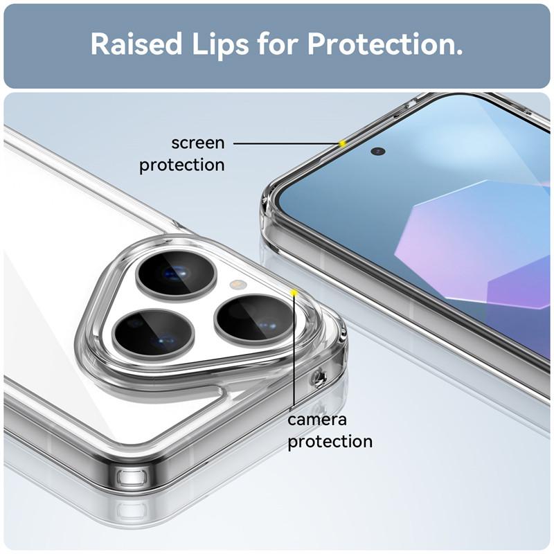 Для Huawei Pura 80 Чехол Huawei Pura 80 Pura 80 Pro Plus Ultra Чехол ТПУ Прозрачный ПК + Силикон Ударопрочный Защитный Чехол для Телефона