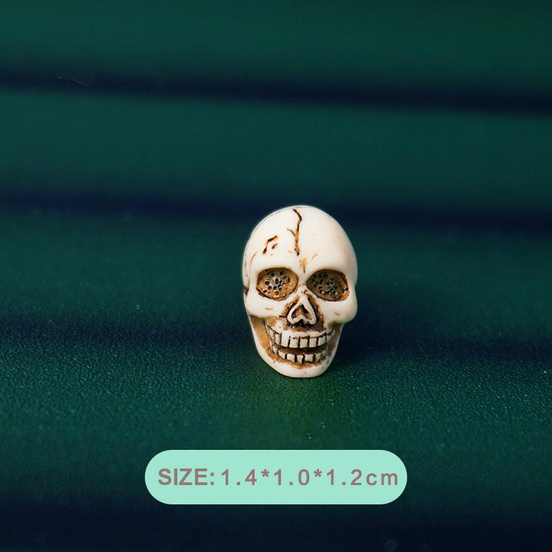 Мини-скелет на Хэллоуин, тыквенные кости, украшения, микропейзаж, креативные миниатюрные фигурки, сделай сам, украшение для домашнего стола, подарки