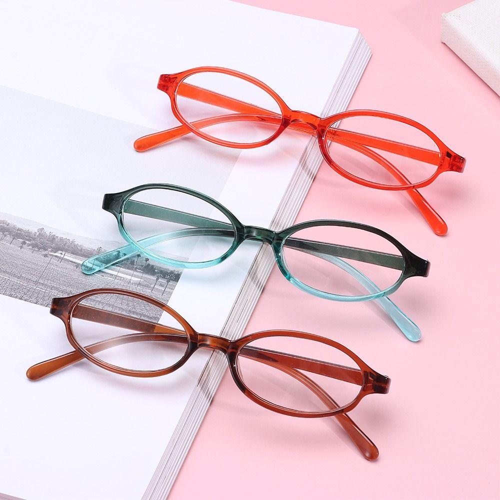 INS Style Japan Spicy Girl Glasses Frame Small Oval Frame Decorative Computer Glasses for Women