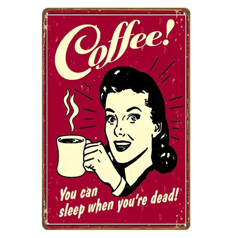 Парижское кафе, кофейня, жестяная вывеска, итальянский кофеин, винтажная металлическая доска, кухонный бар, Настенный декор, ретро постеры, железная живопись