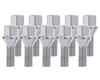 X-LABEL Колесные болты [Конический 60° M12 x 1.25] [28мм] Длинный болт Хромированный Набор из 10 шт.