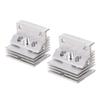 2 Pcs 3D Printer Hotend Heatsink Aluminum Alloy Heatsink Cooling Block Replacement for K1 K1