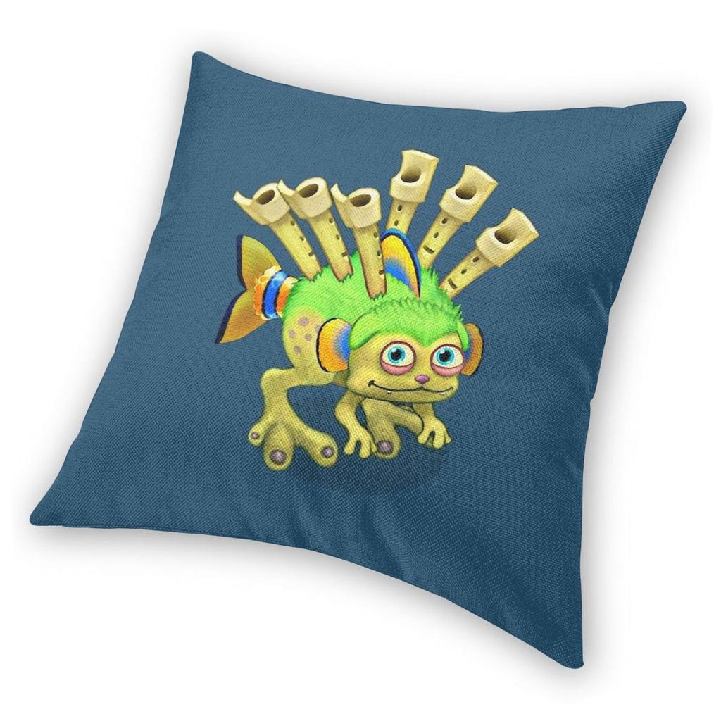 My Singing Monsters Наволочка для подушки Reedling Полиэстер Лен Бархатный Рисунок Молния Декор Наволочка Домашняя Подушка Чехол
