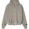 Fear of God Essentials Вышитая Классическая Толстовка на Полной Молнии Дымчато-Серая Мужская Верхняя Одежда 192HO254781F