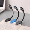 LED Book Lamp Mini Clip On Bendable Travel Bedroom Clamp Dorm Reading Light Gift AVE