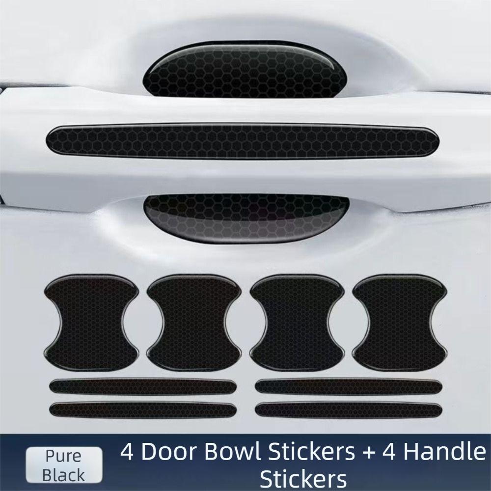 Reflective Door Handle Protective Strip Anti Scratch Anti Scratch Accessories Door Bowl