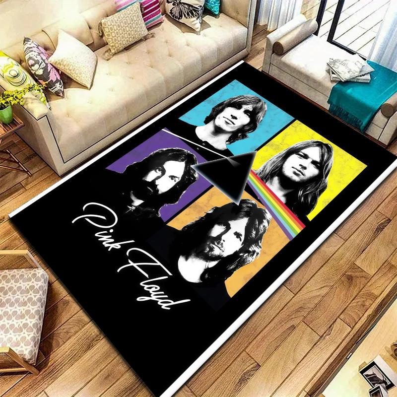Pink Floyd Carpet Rug for Living Room Bedroom Home Sofa Decoration,Kids play Nonslip Floor Mat