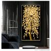 Tree Oil Painting On Canvas Posters and Prints Wall Art Pictures for Living Room Cuadros Decor Abstract Golden Leaves and Money