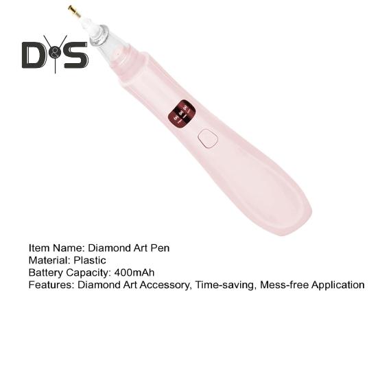 Вакуумная алмазная художественная ручка, беспроводная электрическая алмазная художественная ручка со сменными наконечниками, 3 регулируемых режима всасывания, вакуумная ручка для самостоятельного изготовления алмазных художественных изделий