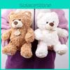 Watermelon Cartoon Cute Brown White Teddy Bear Plush Doll Toy For Children Gift