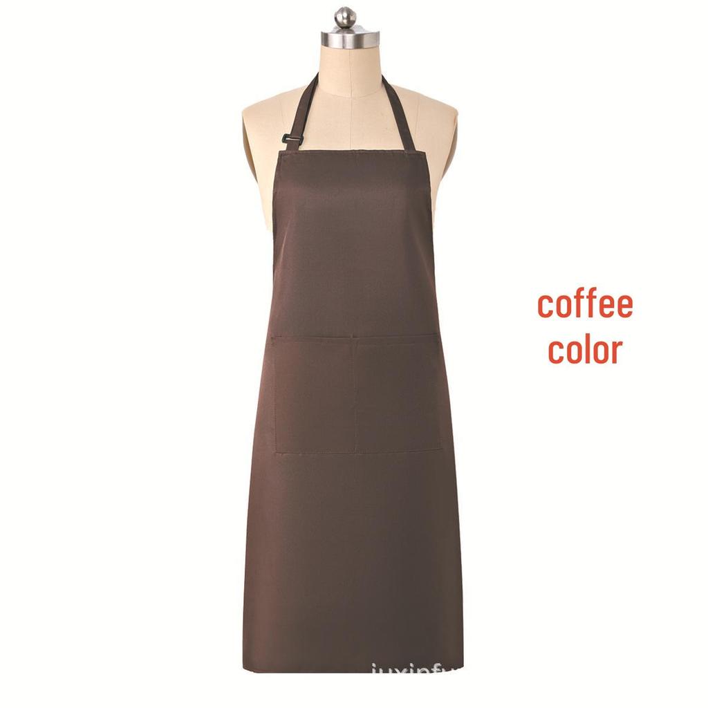 Длинный фартук шеф-повара с защитой от загрязнений для использования на кухне и в кафе