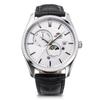 SUN & MOON Contemporary Men's Automatic Watch, White/Silver, RN-AK0305S, with Japanese Manufacturer's Warranty