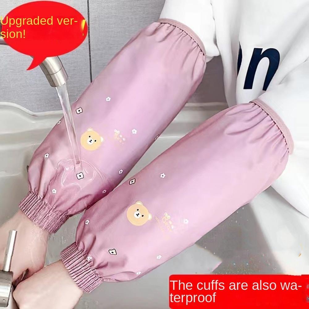 2 пары нарукавников с рисунком из мультфильма, грязеотталкивающие защитные нарукавники, противообрастающие чехлы