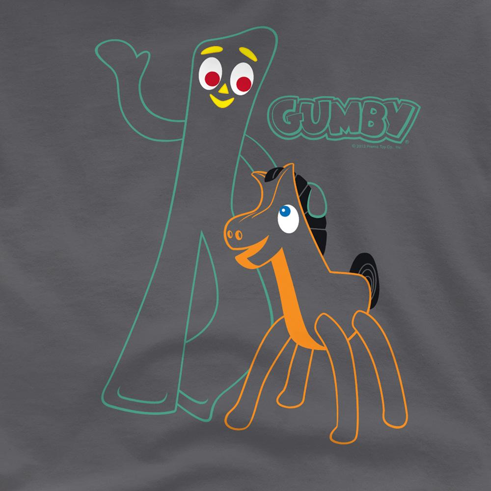Gumby Unisex Adult Outline T-Shirt