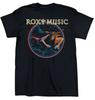 Винтажная черная футболка унисекс ROXY MUSIC Tour Band из плотного хлопка, полный размер, TT021