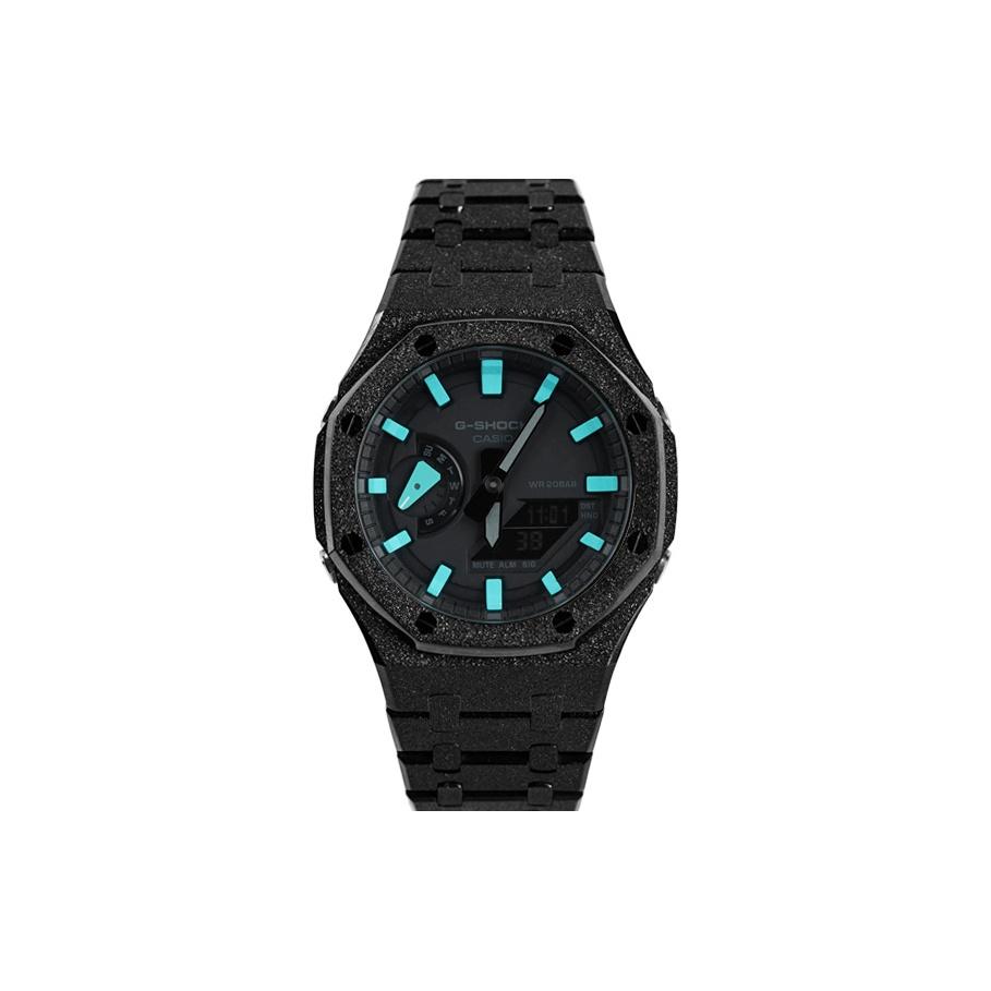 CASIO Unisex Liquid Crystal/Analog Dual Display Series 48.5mm Black Watch GA-21000-1A1-