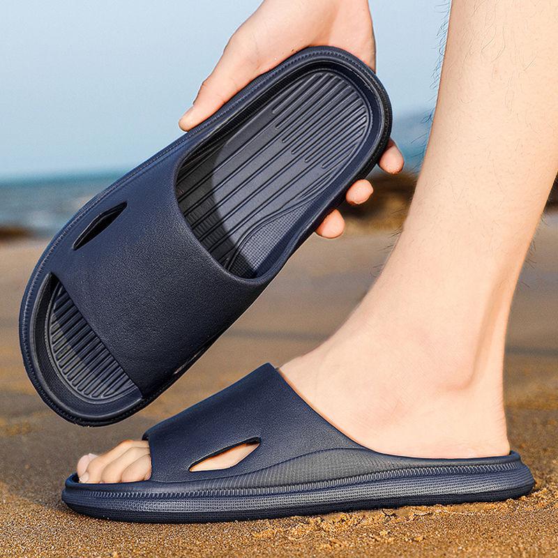 Тапочки мужские летние домашние для ванной комнаты нескользящие шлепанцы мужские для улицы тренд универсальные пляжные уличные для отдыха сандалии