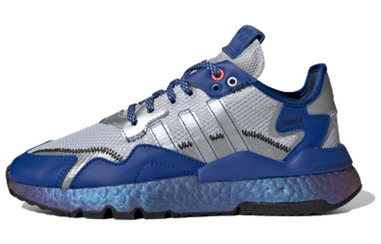 adidas Женские Nite Jogger 'Серебристый Металлик Королевский Синий' Женские EG3360