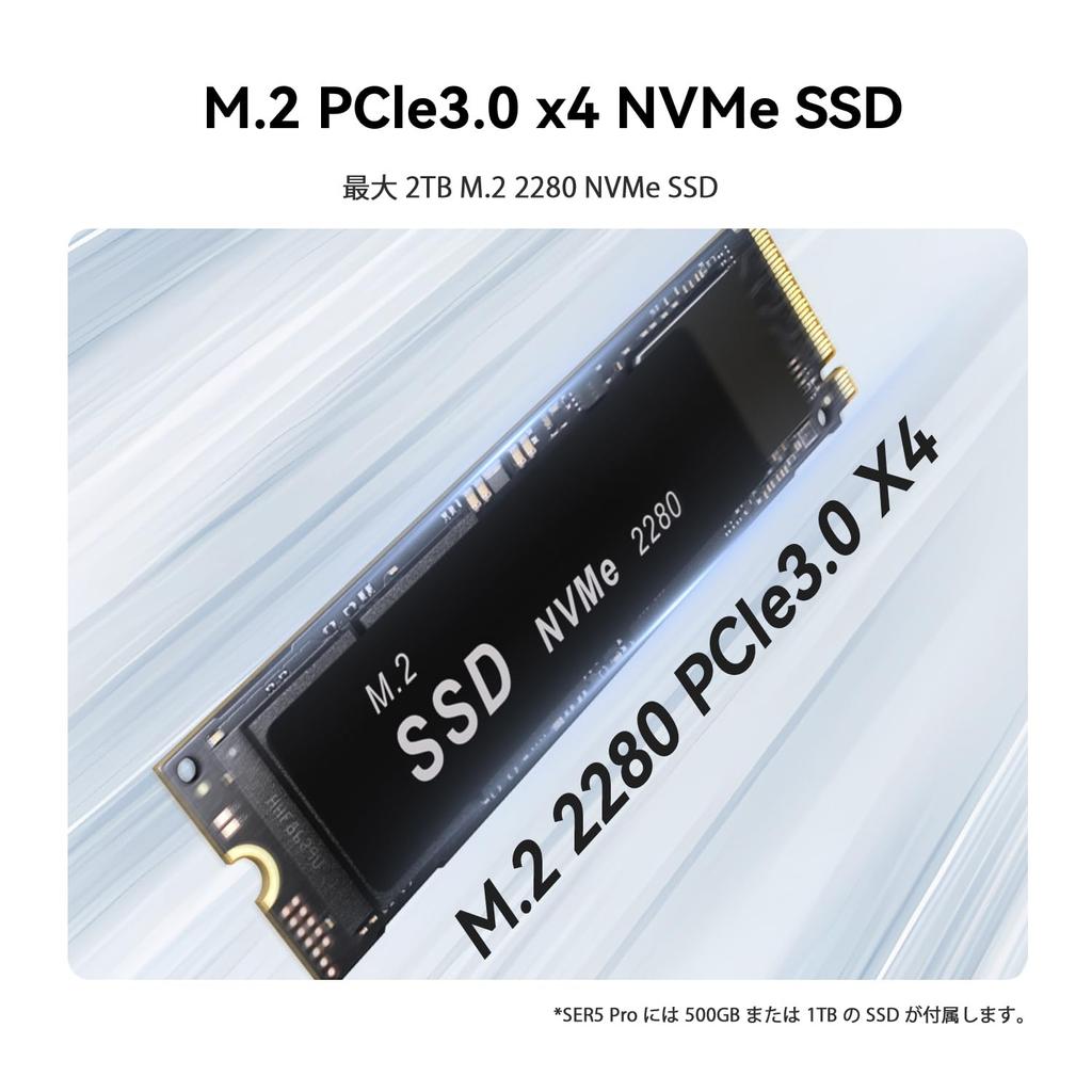 Beelink SER5 PRO 5850U Mini Ryzen 7 PRO Mini 16 ГБ DDR4 500G SSD Мини-компьютер с поддержкой WiFi Bluetooth WOL ПК, компьютер, (до 4,4 ГГц) 8С/16Т, 6, 5.2,