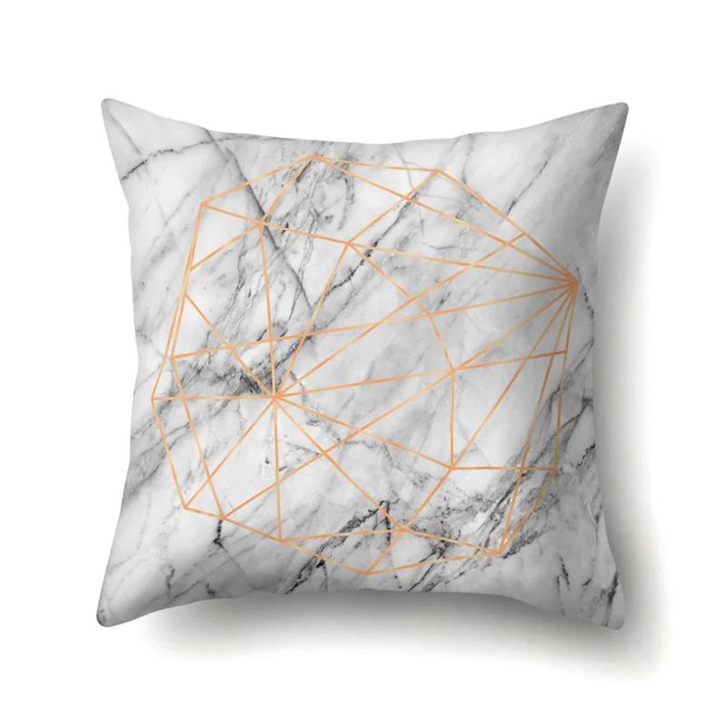 45x45 см наволочка с геометрическими полосками простая мраморная лоскутная наволочка для подушки художественный линейный диван офисное сиденье домашний декор