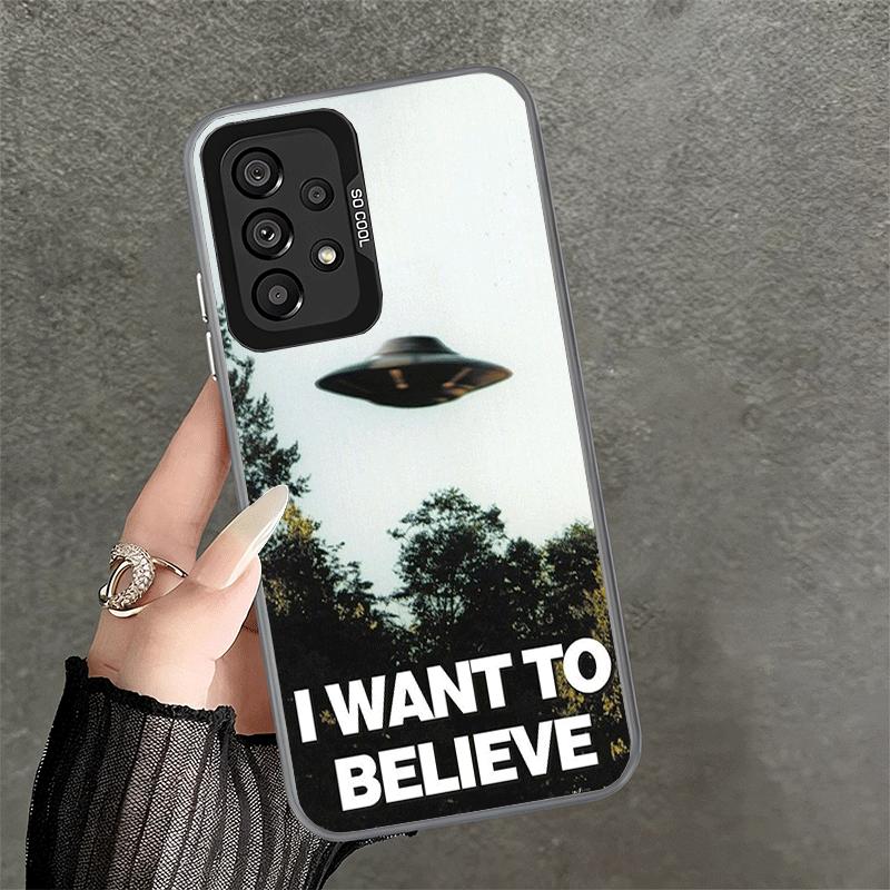Противоударный чехол для телефона The X Files I Want to Believe для Samsung A17 A16 A15 A14 A37 A57 A36 A56 A26 A35 A55 A25 A34 A54 A24 A13