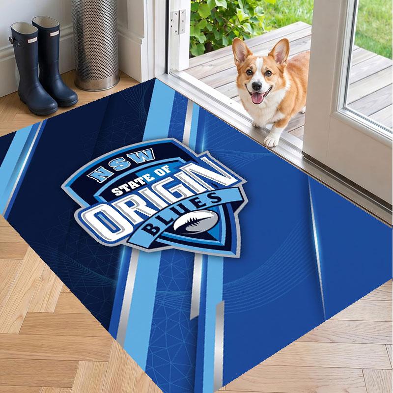 Soft Floor Carpet NSW Blues Pattern Area Rug Decorative Mat For Home Room Decoration