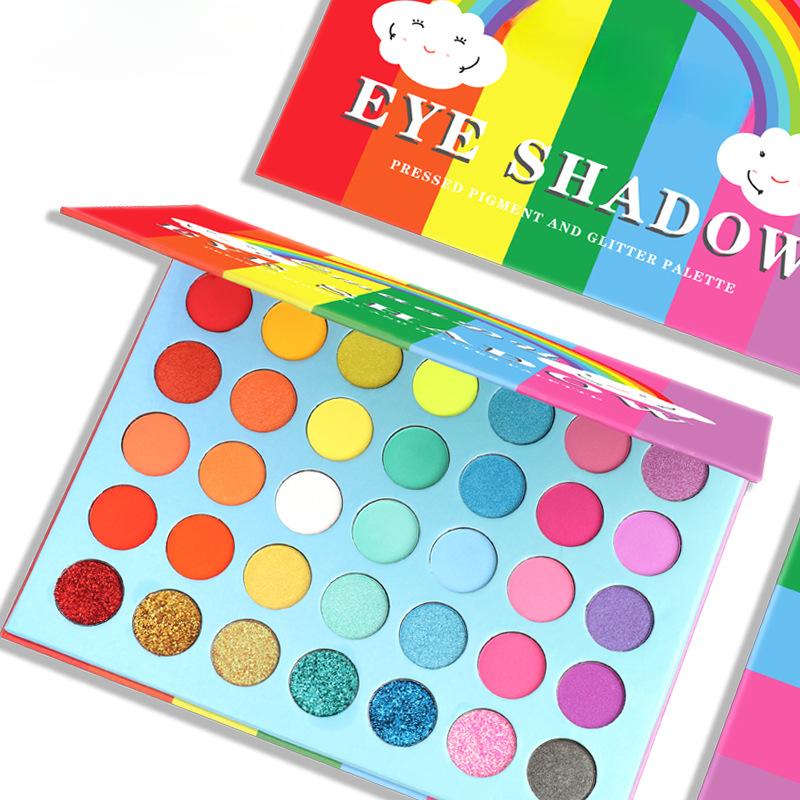 12/20/24/30/35 цветов тени для век безопасные легкие тени для век палитра практичный макияж детский сценический макияж Dream Rainbow Eyeshadow
