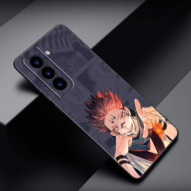 Чехол для телефона «Аниме дзюдзюцу кайсен» для Samsung Galaxy S22 Pro S21 S20 FE Ultra S10 Lite S10 S10E S9 S8 Plus, мягкий черный чехол из ТПУ
