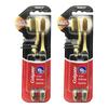 Угольно-золотая мягкая зубная щетка (2-Pack)