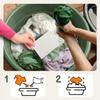 Washing Sheets 9 pcs Universal Green Hypoallergenic Green Tea Scent