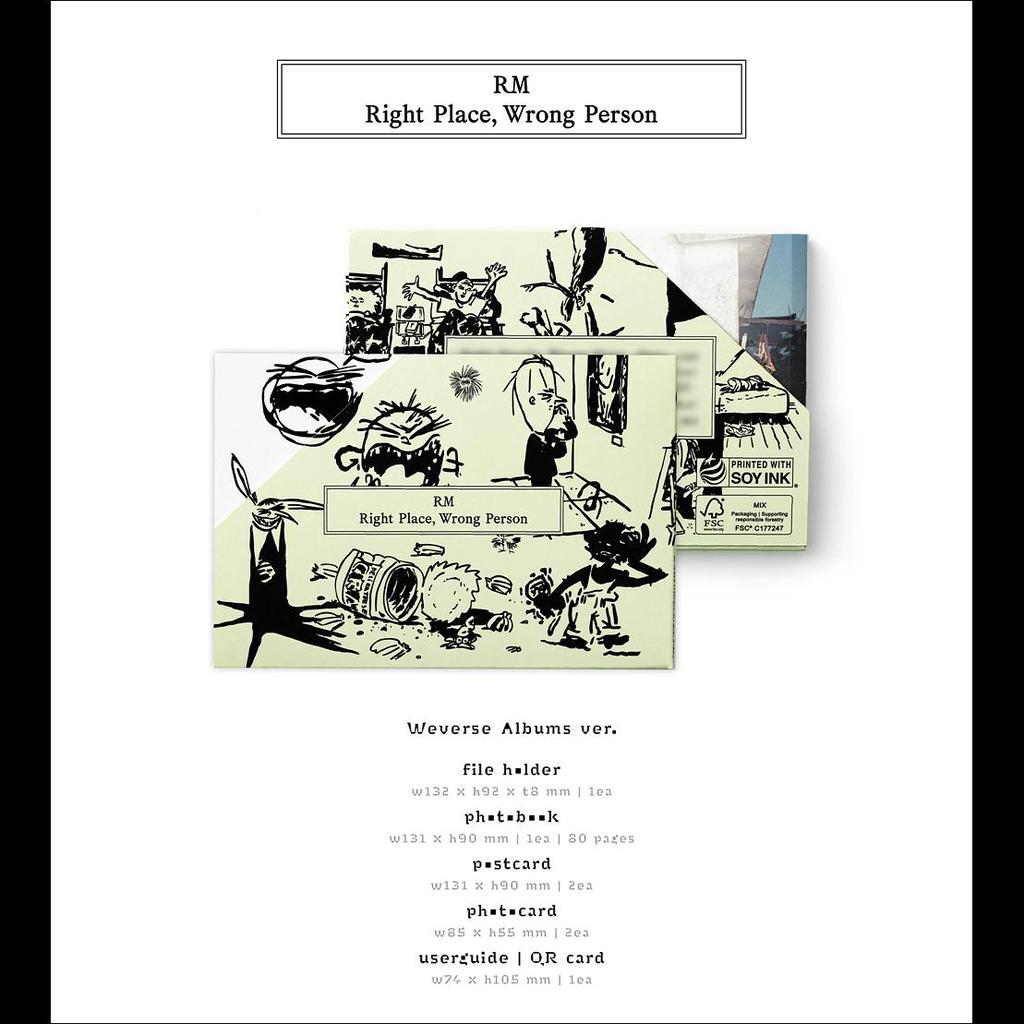 RM(БТС) В нужном месте, не тот человек (Альбомы Weverse вер.)
