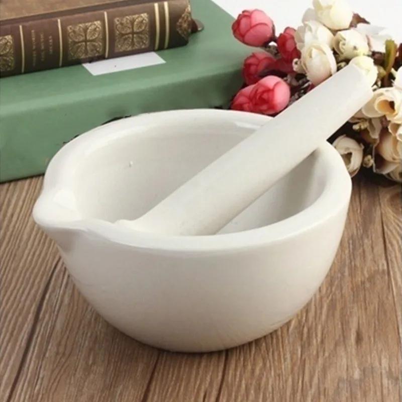 Ceramic Grinding Bowl Baby Fruit Vegetable Rice Paste Food Grinding Tool Laboratory Medicine Crushing Jar Medicine Grinds Bowl