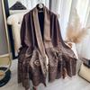 Ethnic Style Shawl Cape Women Travel Photo Wearing Warm Thickened Cape
