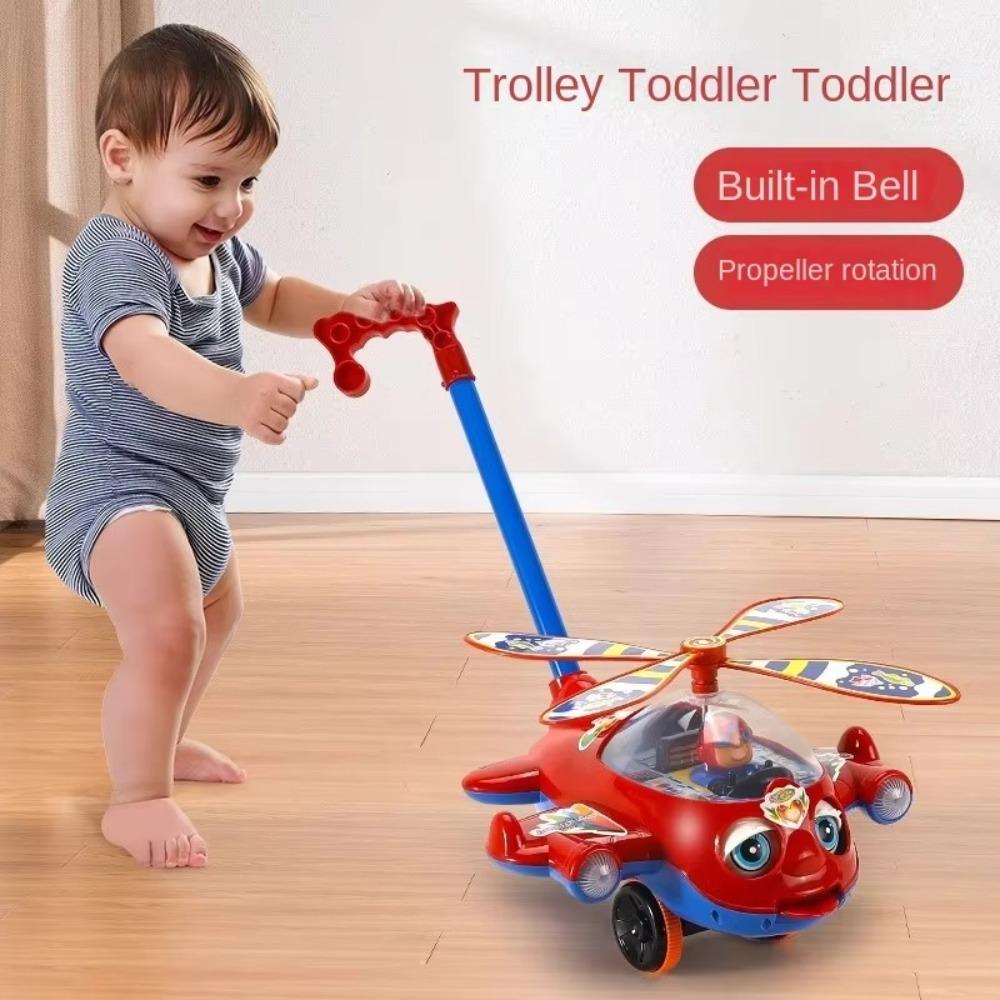 Interactive Children's Hand Push Airplane Baby Toddler Stroller Toy  for Kids Boys and Girls