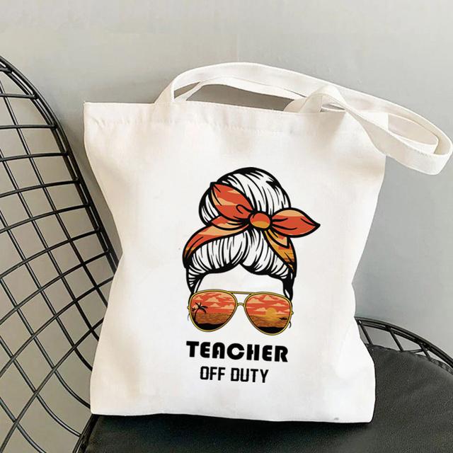 Принадлежности для учителя, как ананасы, большая сумка для женщин, Harajuku, забавная сумка-шопер, сумка для покупок, женская подарочная холщовая сумка