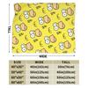 S-Simpsons Character Face Pattern Super Soft Blanket Travel Office Bedding Throws Bedroom Flannel Bedspread Sofa Bed Cover