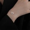 925 Sterling Silver Circle Charm Bracelet &Bangle For Women Girls Party Wedding Trendy Accessories Pulsera Sl411