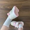 Милашка пудра студентка оригинальная цветовая гамма нишевые туфли-хлеб женские осенние новые универсальные повседневные спортивные кеды на платформе