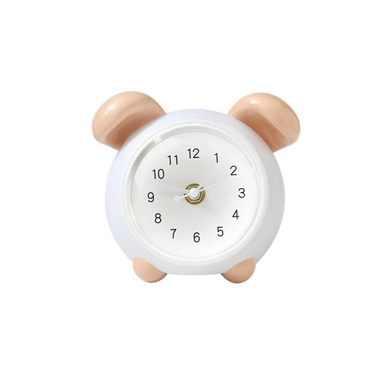 Cartoon Cute Little Alarm Clock Children Wake Up Alarm Clock Students Silent Desk Clock Bedroom Bedside Clocks