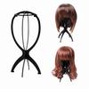 Plastic Wig Stand Collapsible Easy Assembly Portable Travel Wig Head Hairpieces Headgear Hair Styling Drying Display Holder